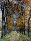 Claude Monet The Avenue painting